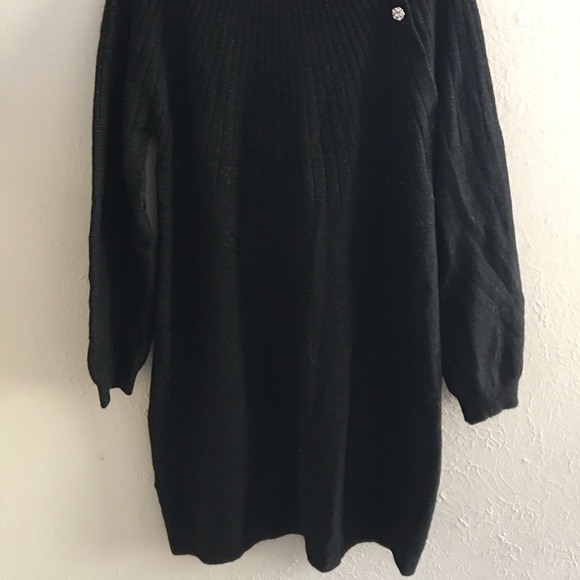 NWT🎉 Black Sparkly Holiday Sweater Dress Sz XL - Picture 6 of 15
